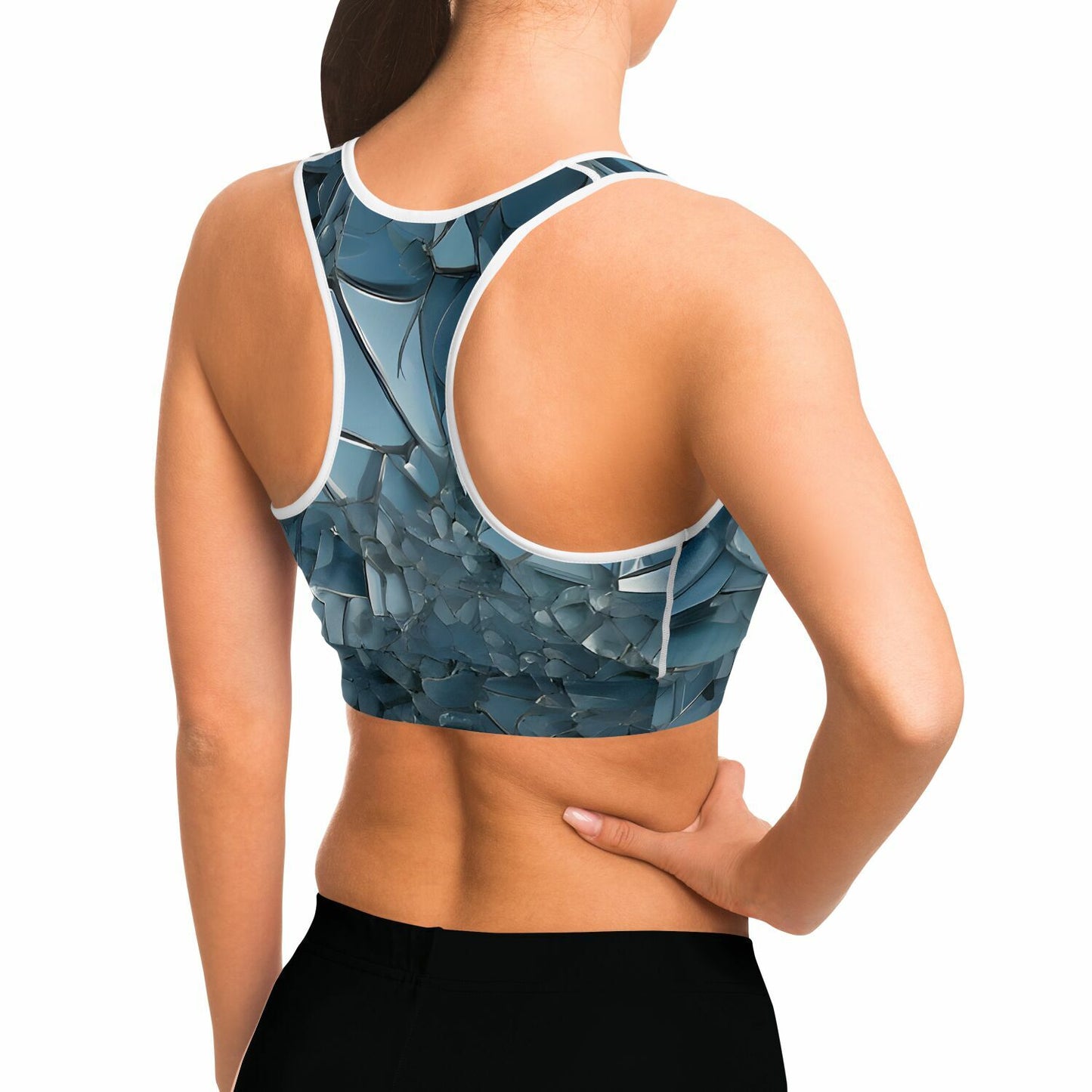 Diamond Blue Sports Bra