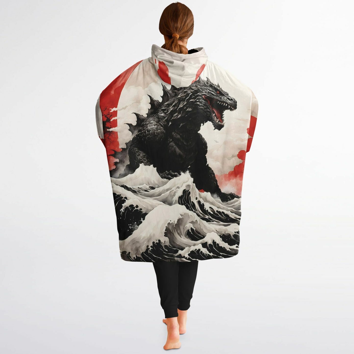 Anime Godzilla Snug Hoodie - Comfortable Fleece Hoodie - Essentials Hoodie