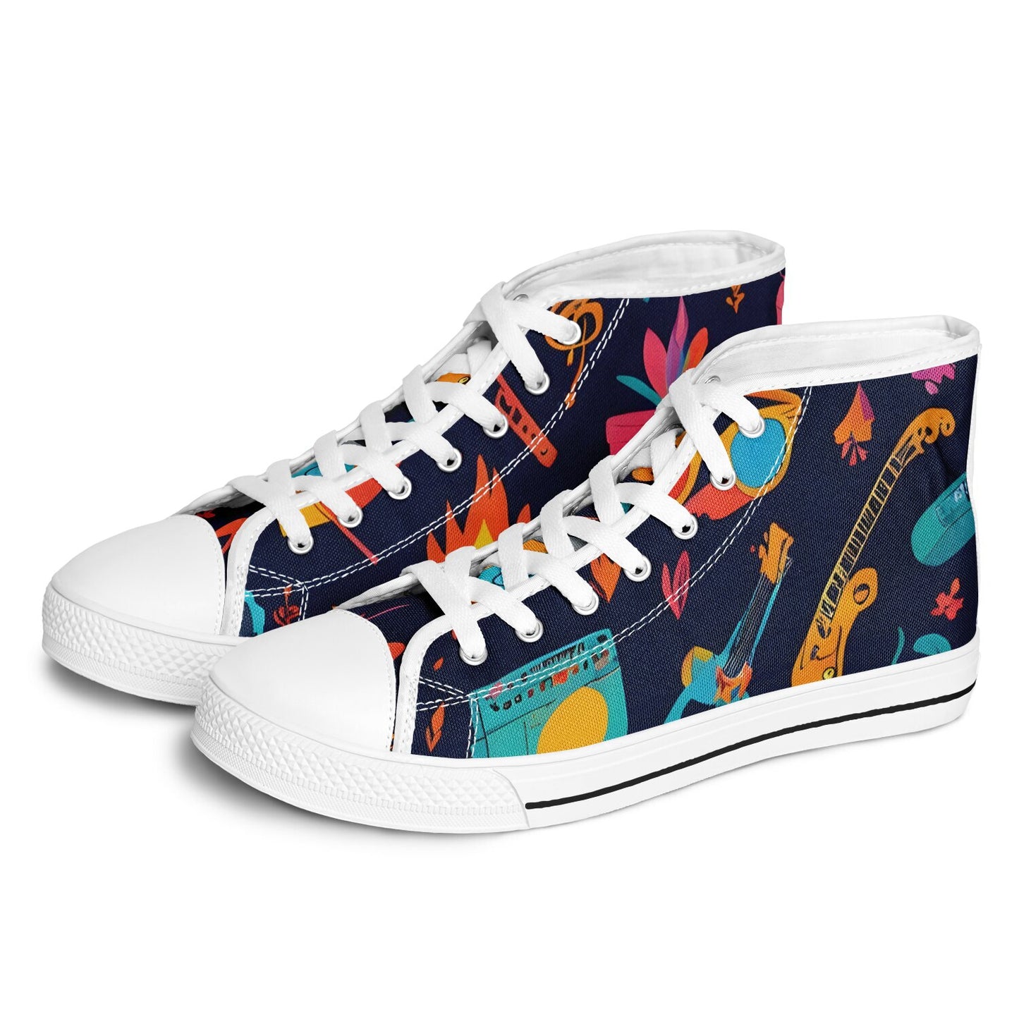 Festival Pattern High Tops - Rave Shoes with A Bold Style and All-Day Comfort