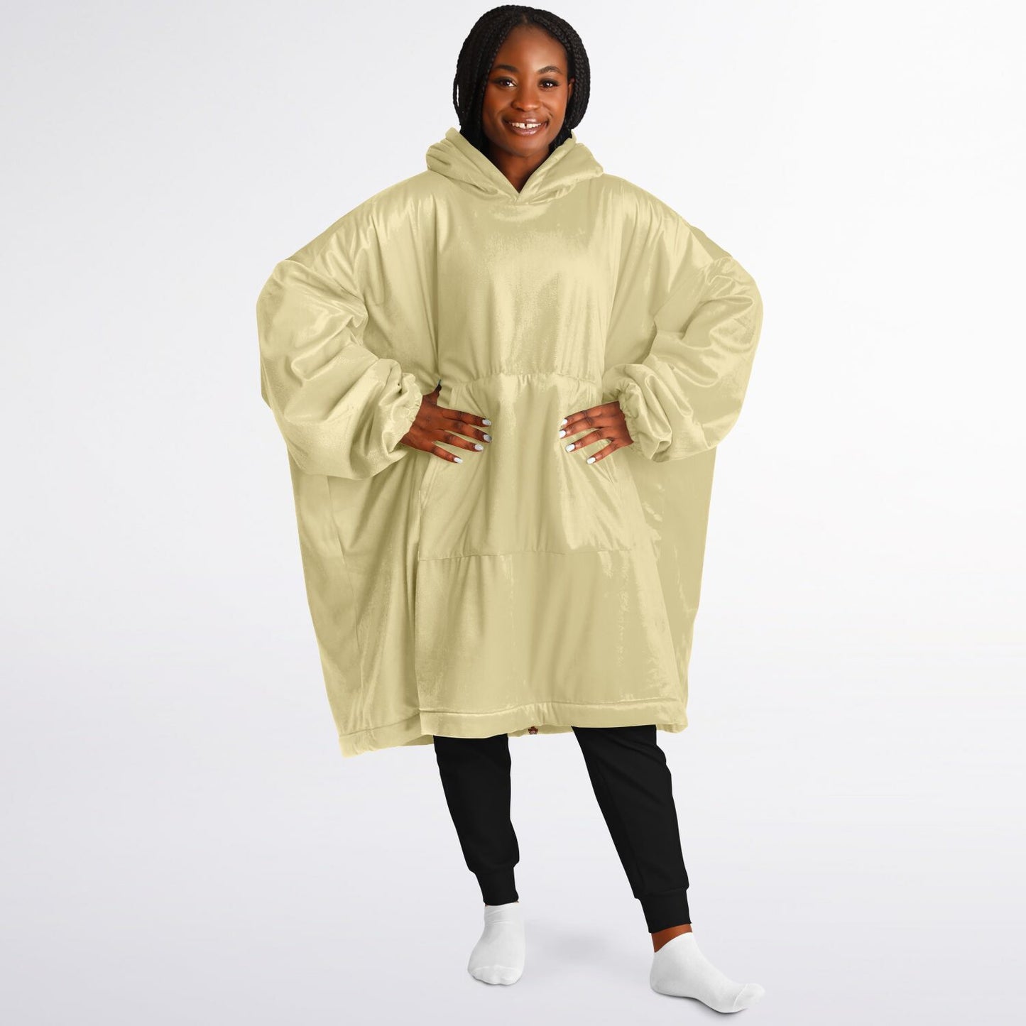 Buttercream Yellow Snug Hoodie - Fleece Hoodie - Essentials Hoodie