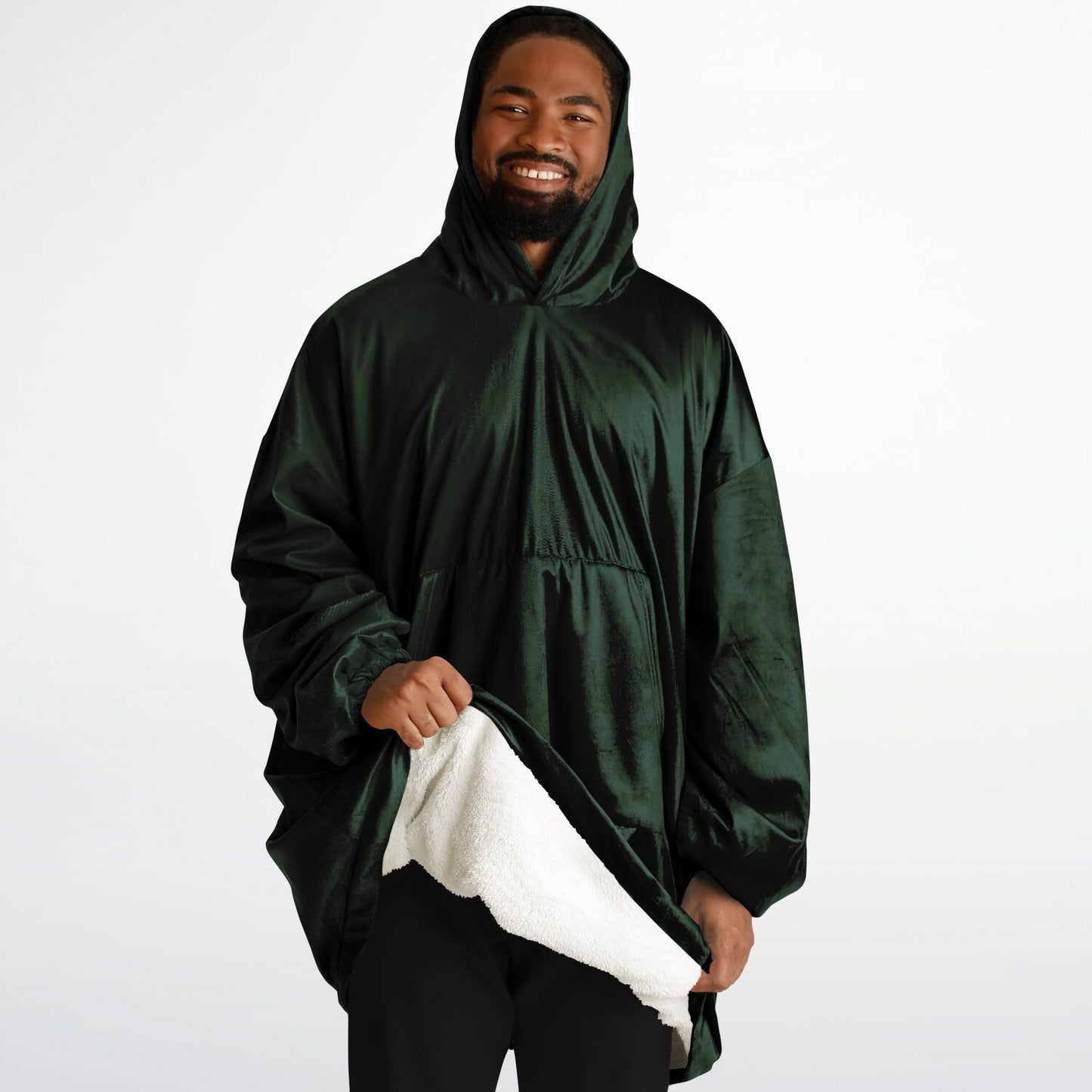 Phthalo Green Snug Hoodie - Fleece Hoodie - Essentials Hoodie
