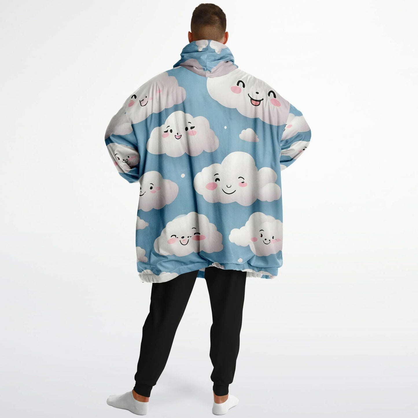 Happy Clouds Snug Hoodie - Fleece Hoodie - Essentials Hoodie