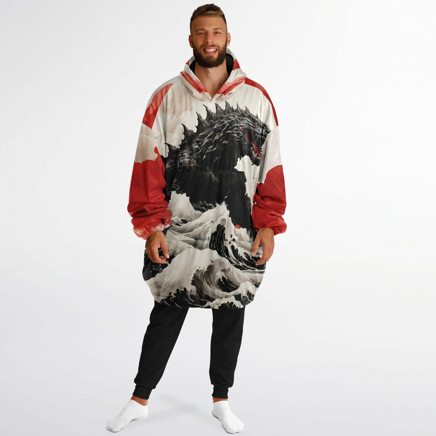Anime Godzilla Snug Hoodie - Comfortable Fleece Hoodie - Essentials Hoodie
