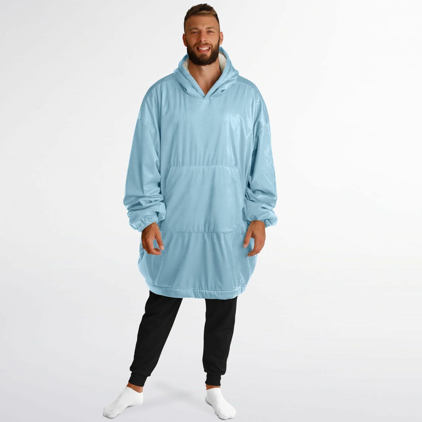 Baby Blue Snug Hoodie - Fleece Hoodie - Essentials Hoodie