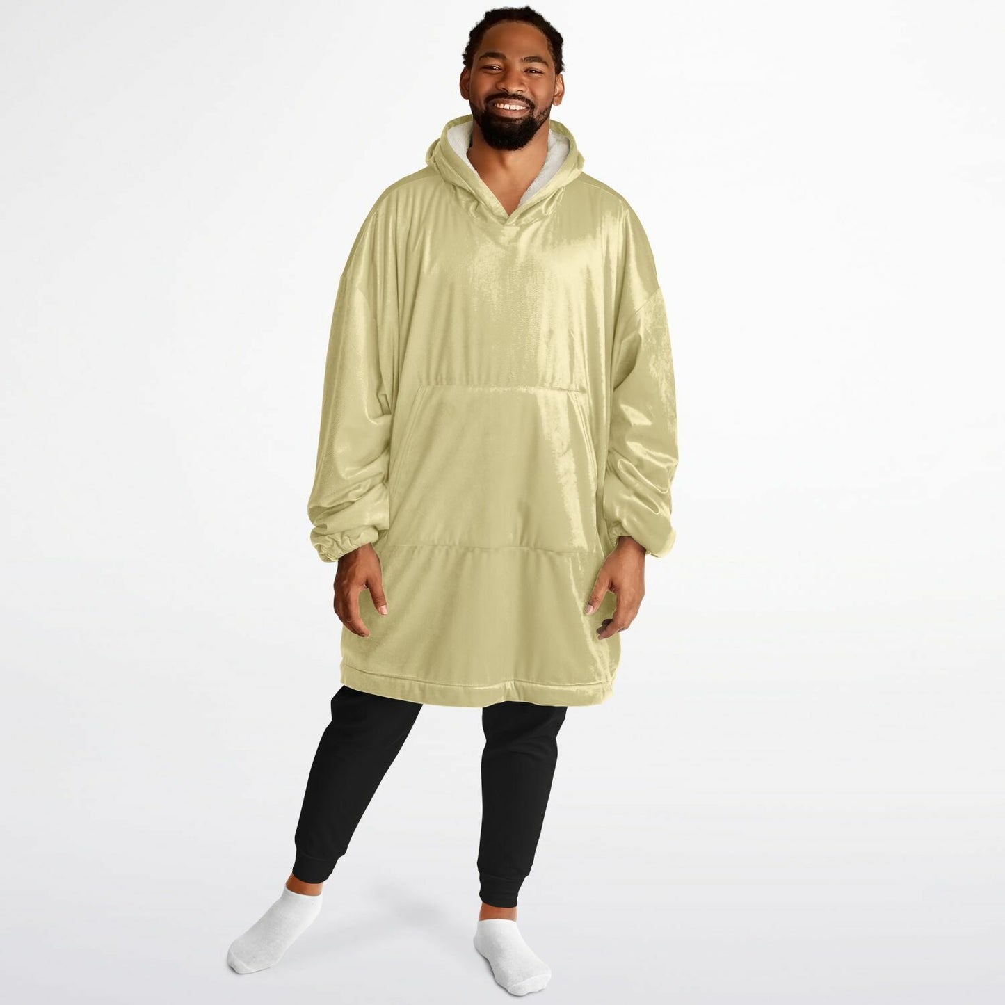 Buttercream Yellow Snug Hoodie - Fleece Hoodie - Essentials Hoodie
