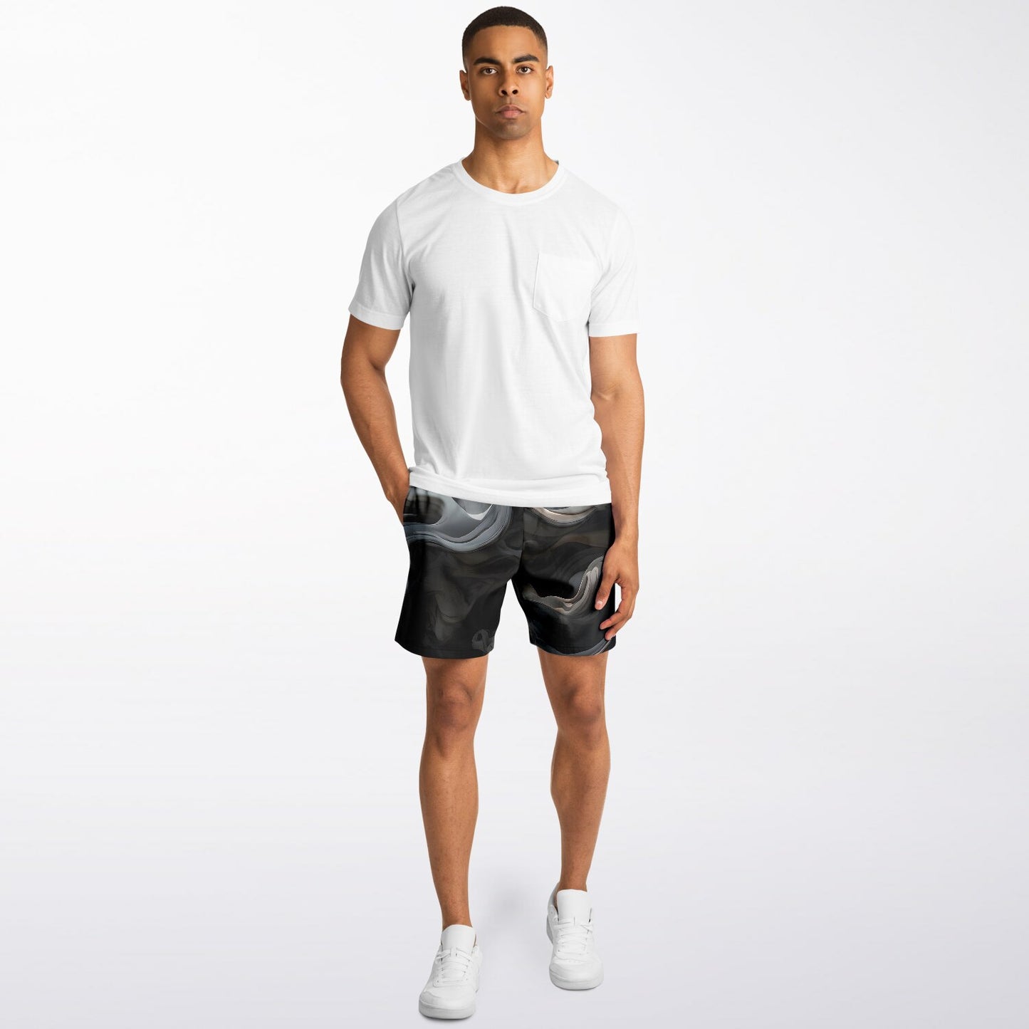 Charcoal Black Athletic Shorts