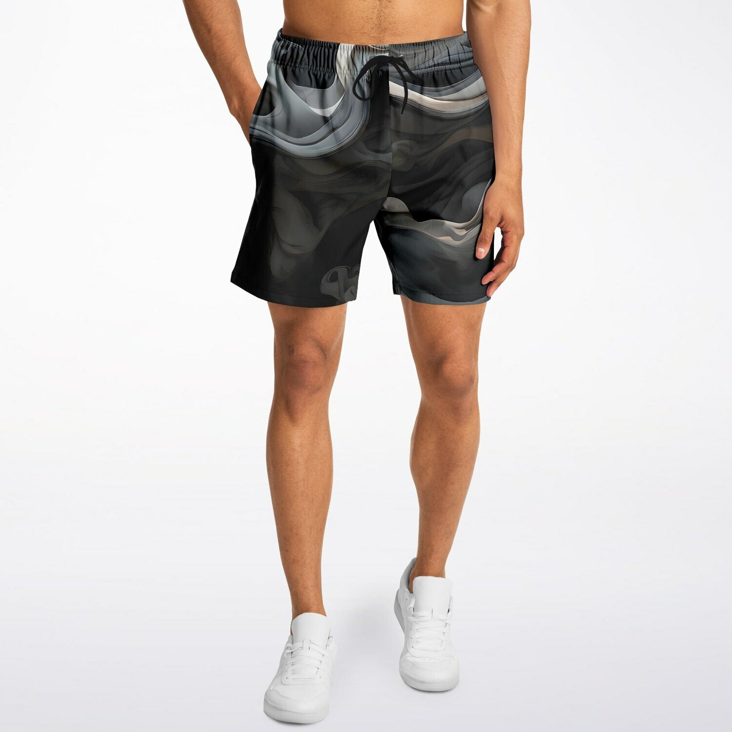 Charcoal Black Athletic Shorts