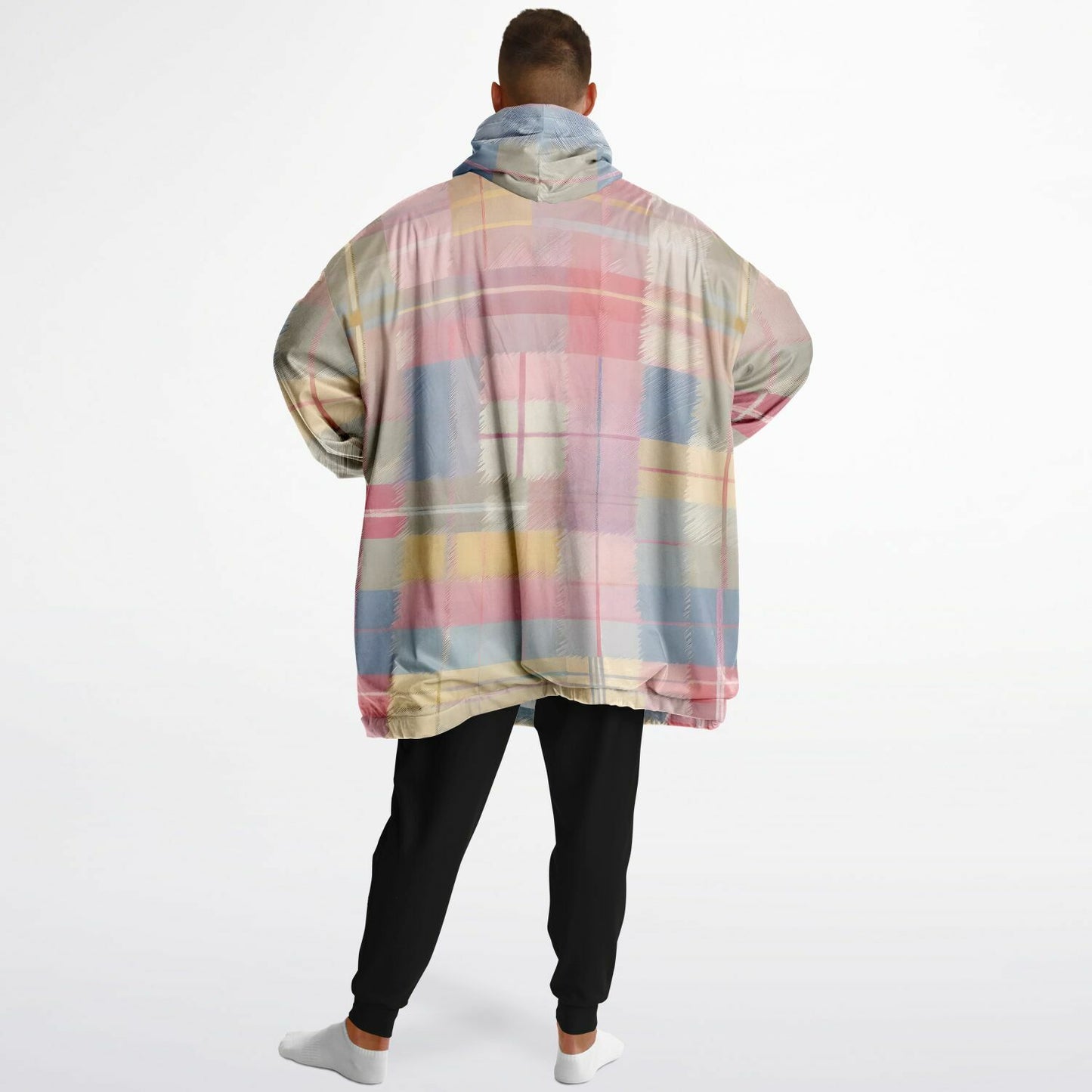 Pastel Tartan Snug Hoodie - Fleece Hoodie - Essential Hoodie