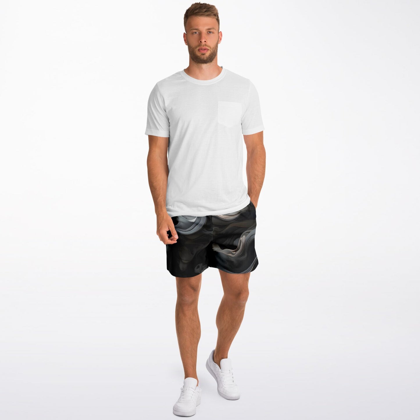 Charcoal Black Athletic Shorts