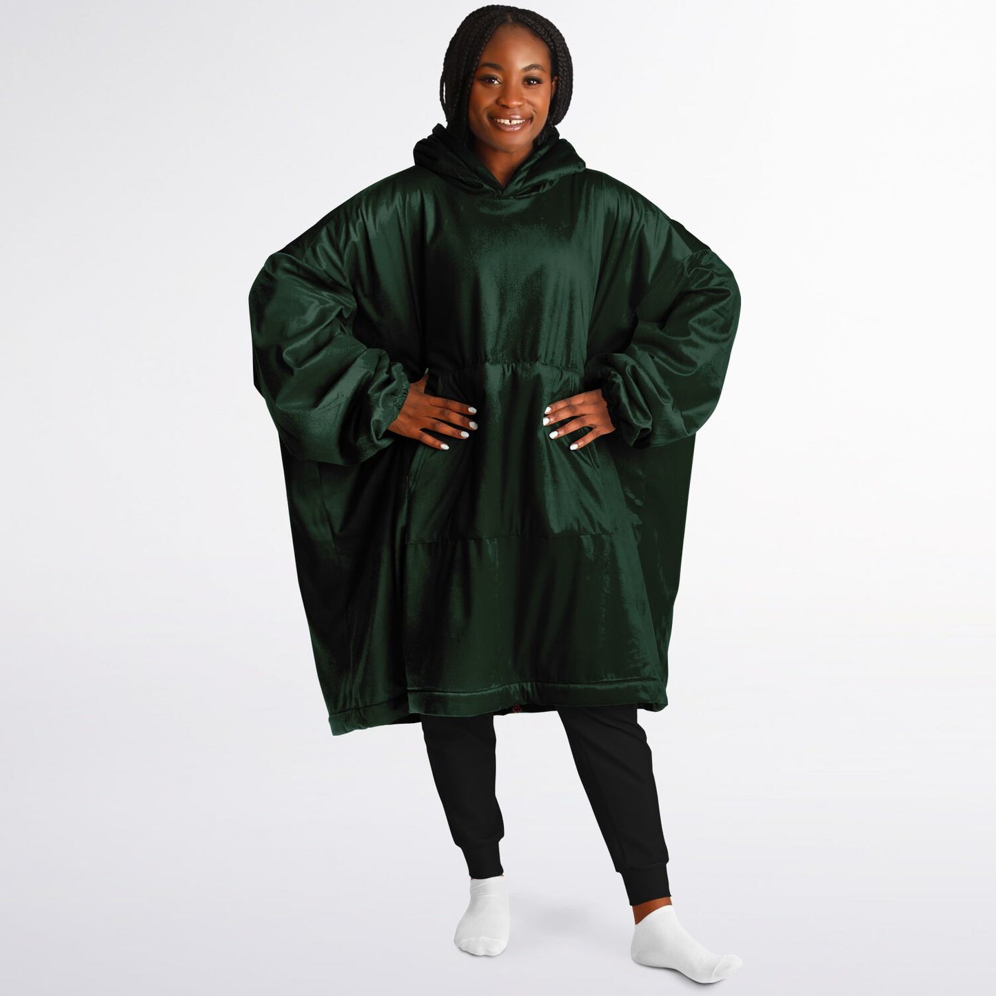 Phthalo Green Snug Hoodie - Fleece Hoodie - Essentials Hoodie