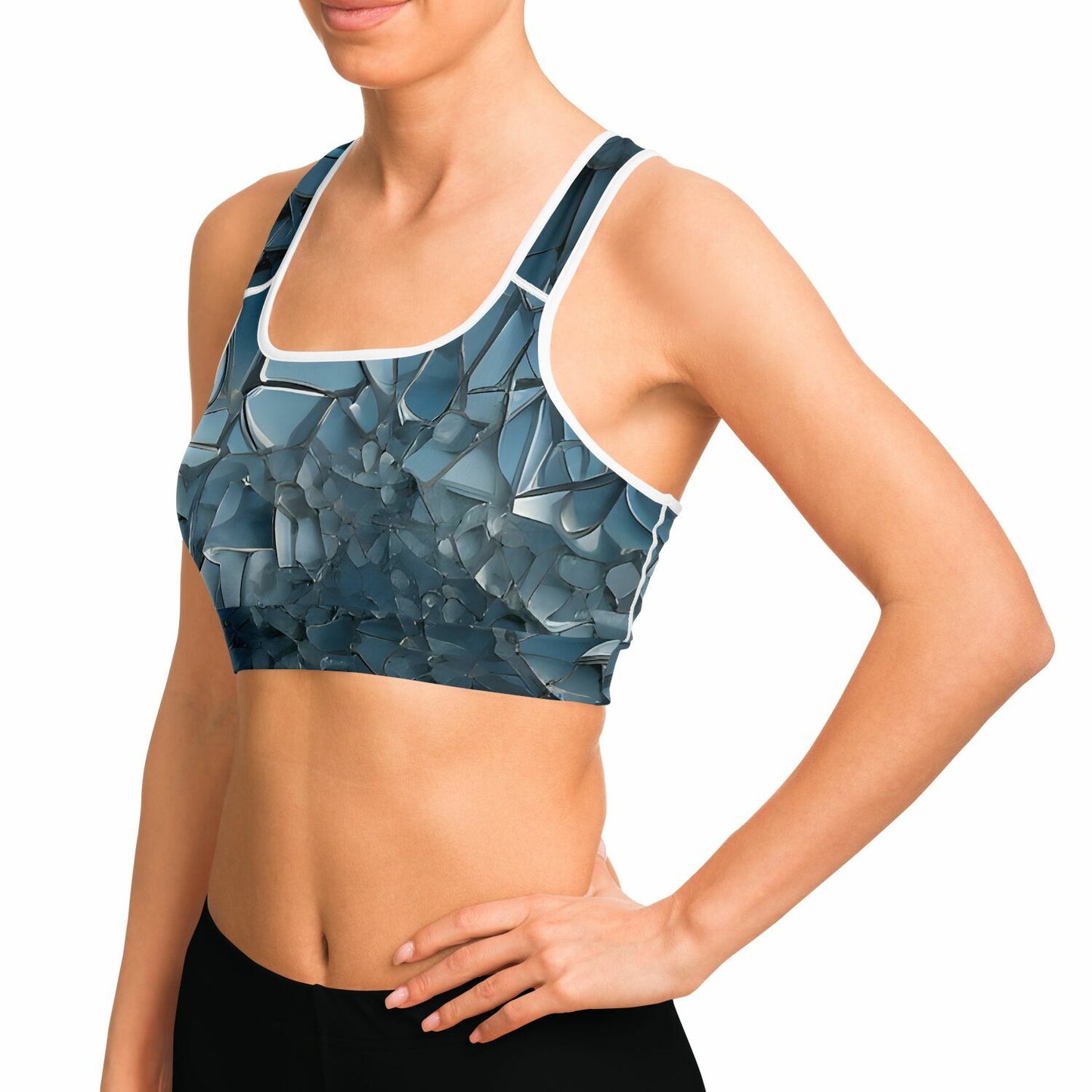 Diamond Blue Sports Bra