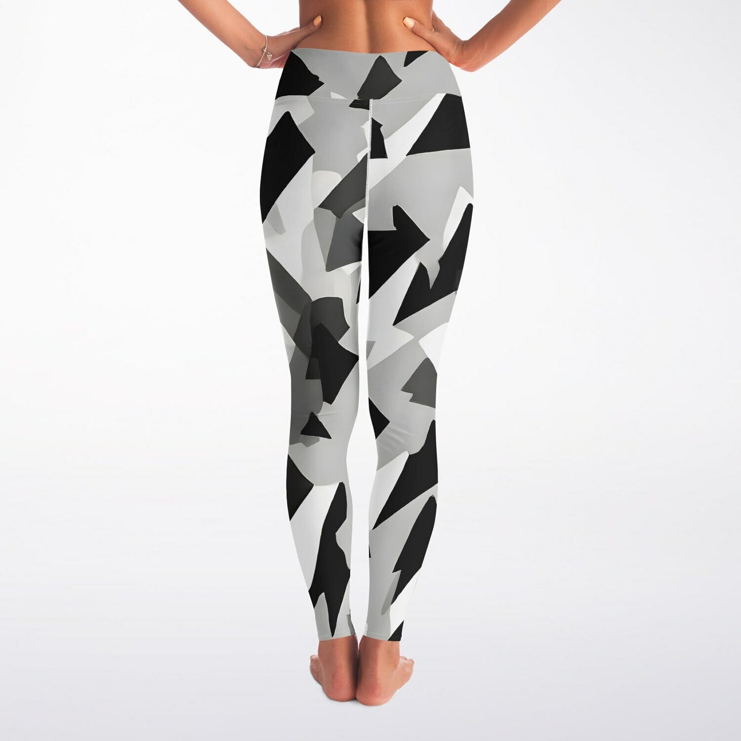 Geometric triangle Print Yoga Leggings