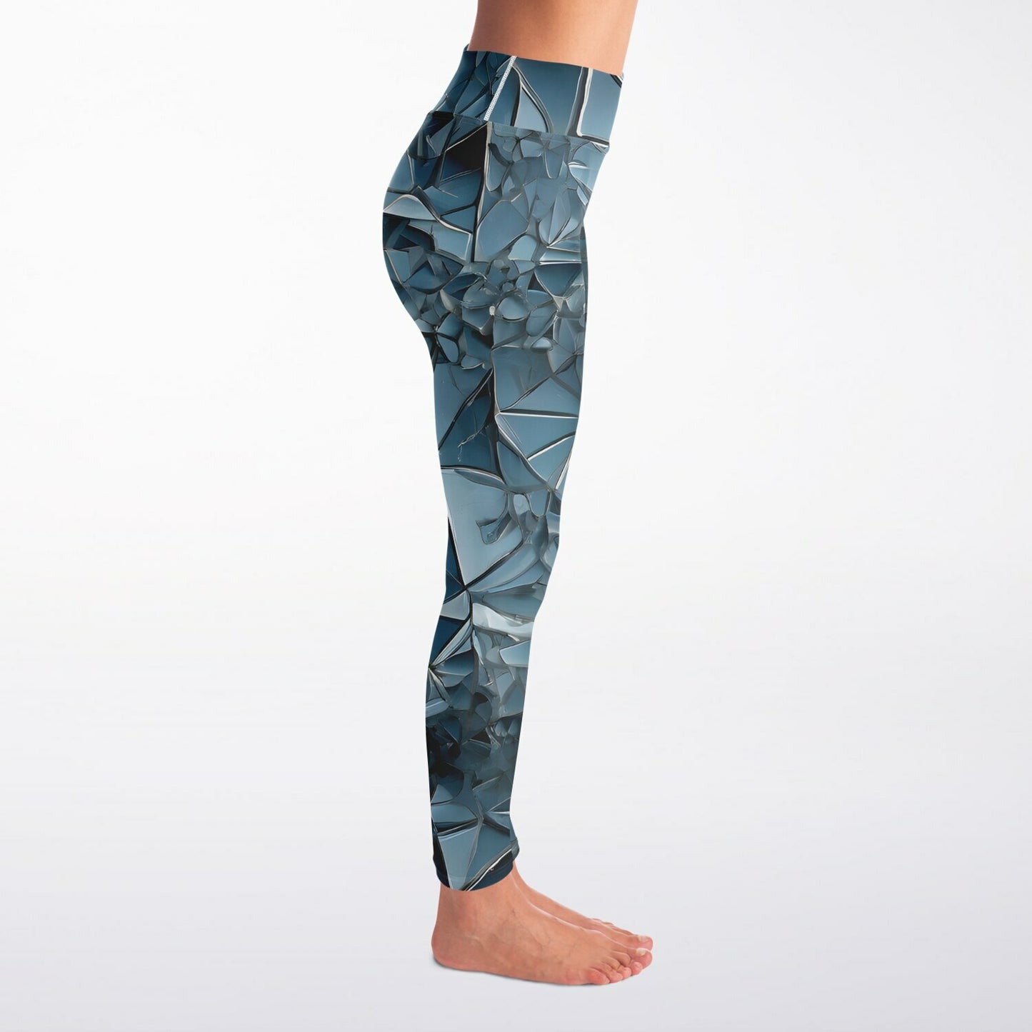 Diamond Blue Yoga Leggings