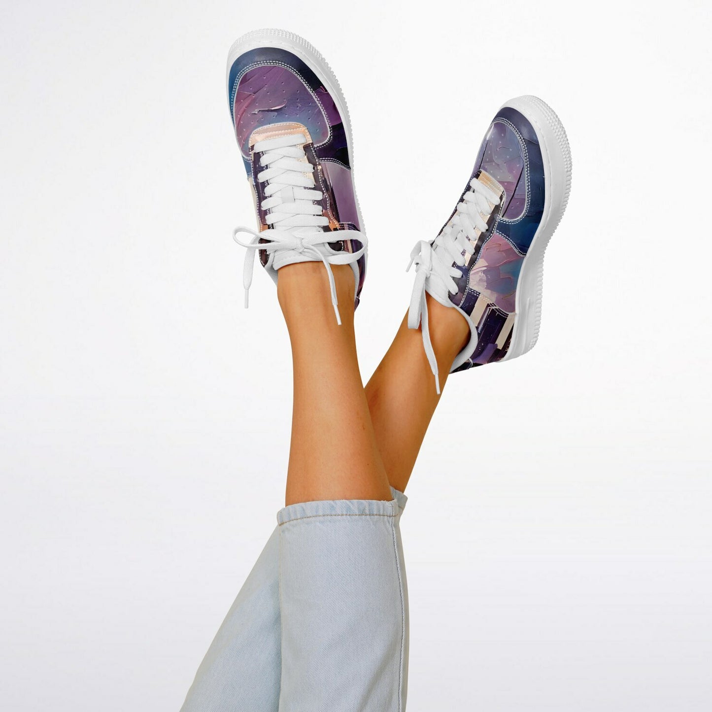 Nightlife Design Trainers - Statement Custom Sneakers with Cool Art for Festival Shoes
