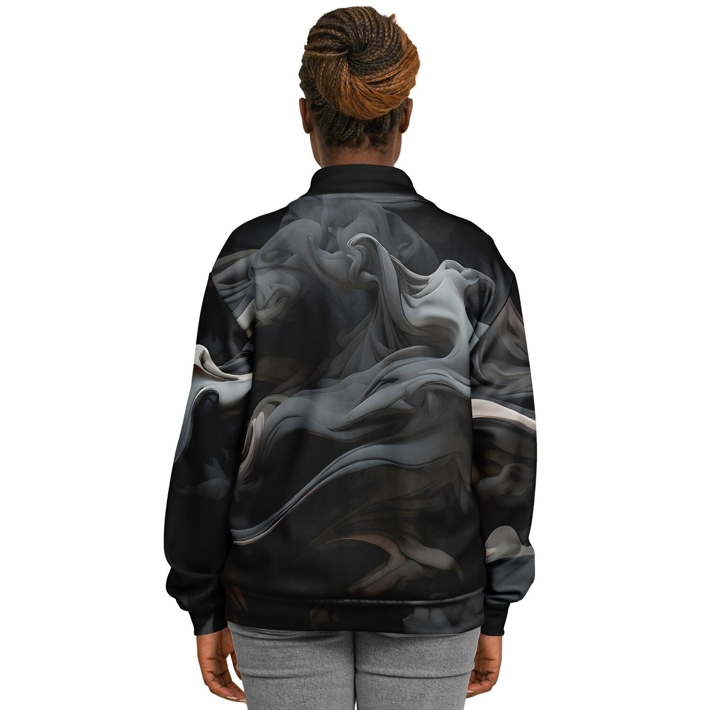 Charcoal Smoke Baseball Jacket