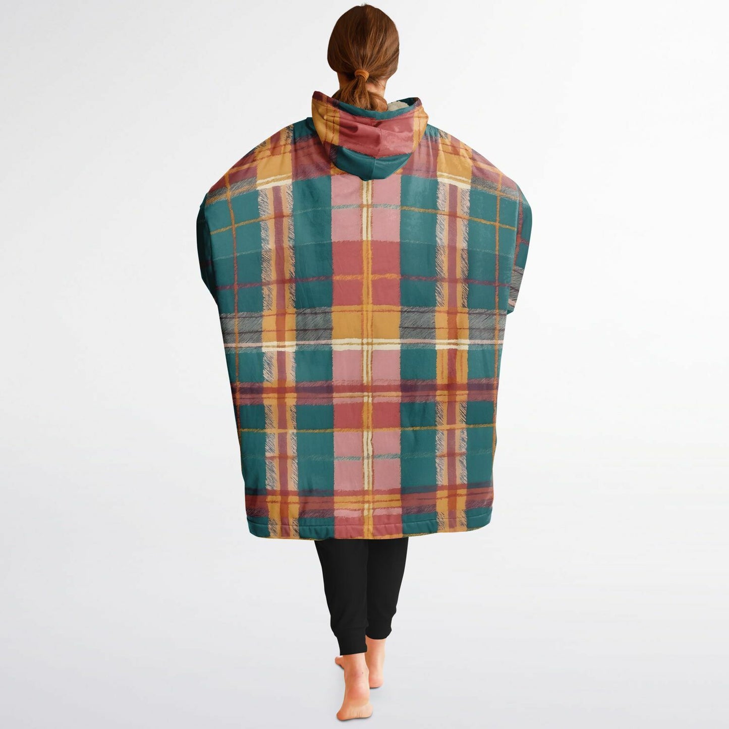 Tropical Tartan Snug Hoodie - Fleece Hoodie - Essentials Hoodie