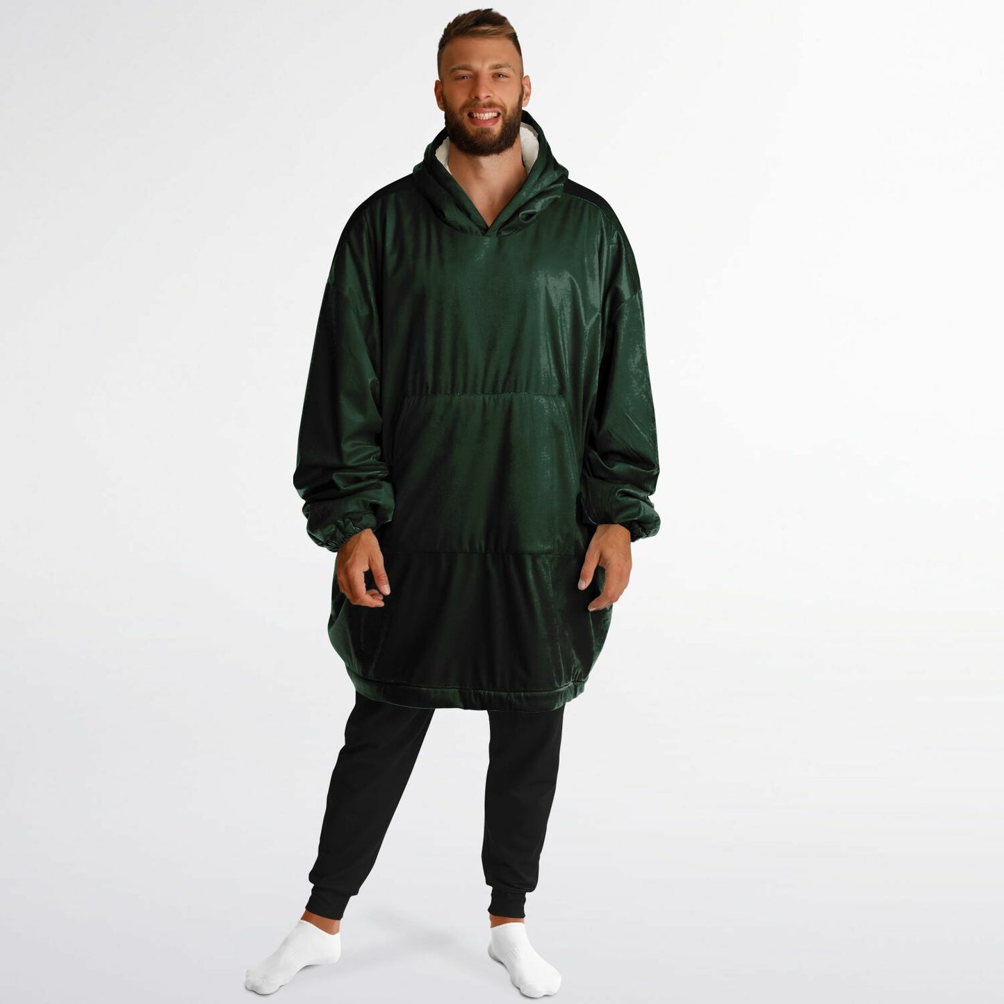 Phthalo Green Snug Hoodie - Fleece Hoodie - Essentials Hoodie