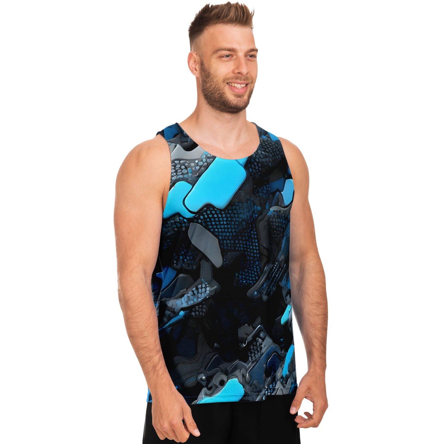 Blue Camo Unisex Tank Top