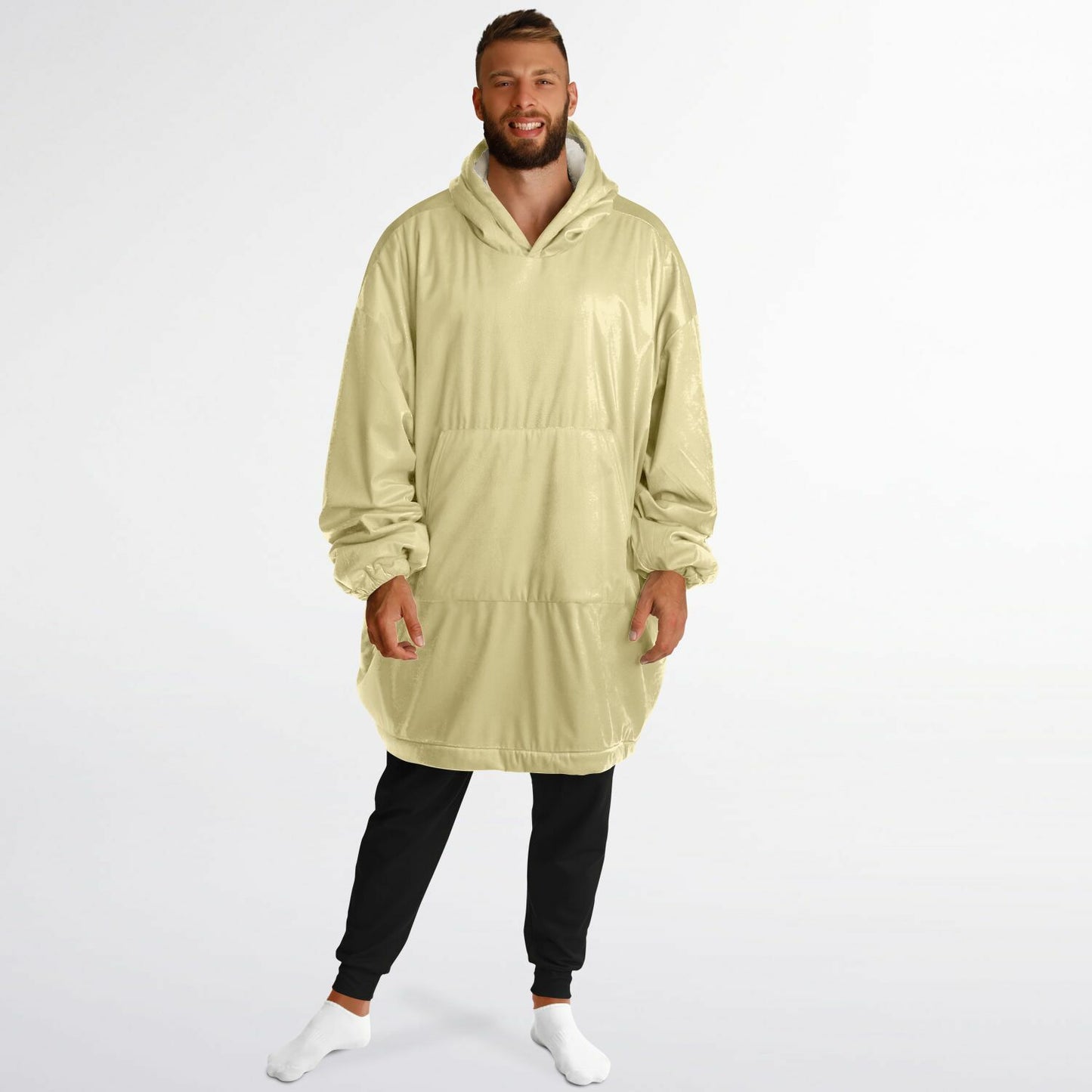 Buttercream Yellow Snug Hoodie - Fleece Hoodie - Essentials Hoodie