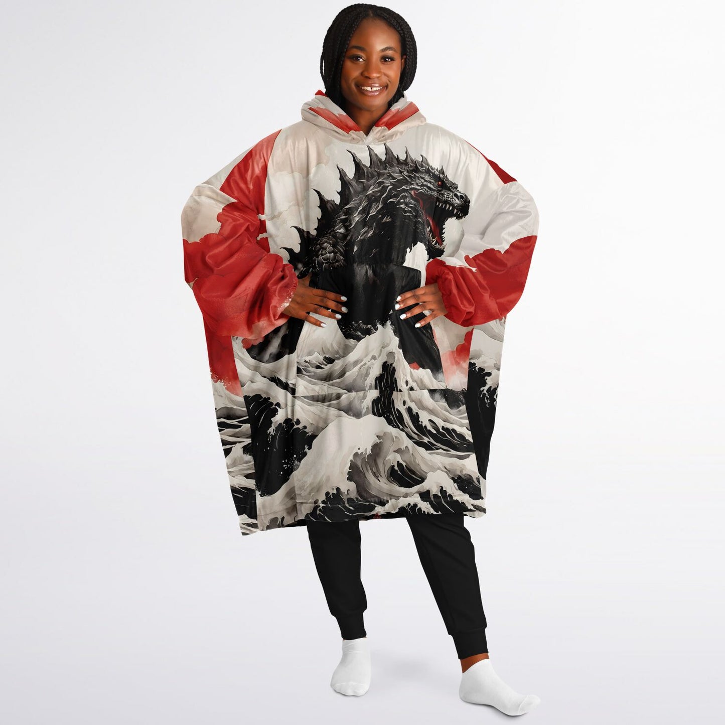 Anime Godzilla Snug Hoodie - Comfortable Fleece Hoodie - Essentials Hoodie