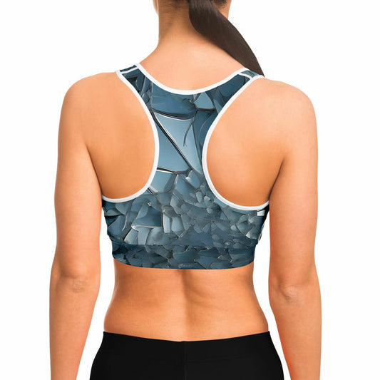 Diamond Blue Sports Bra