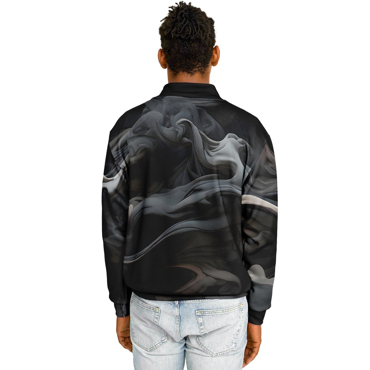 Charcoal Smoke Baseball Jacket