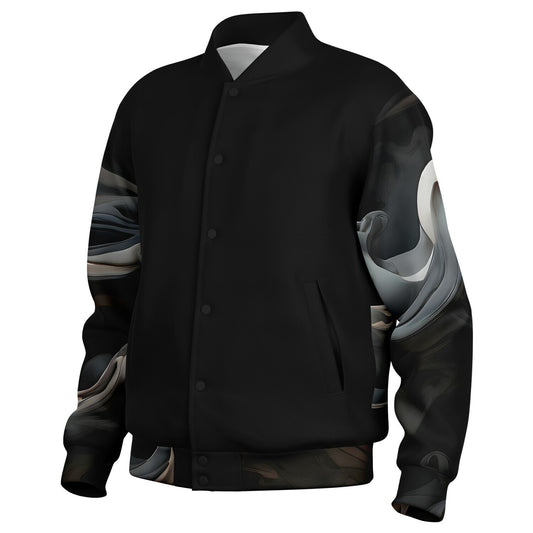 Charcoal Smoke Baseball Jacket