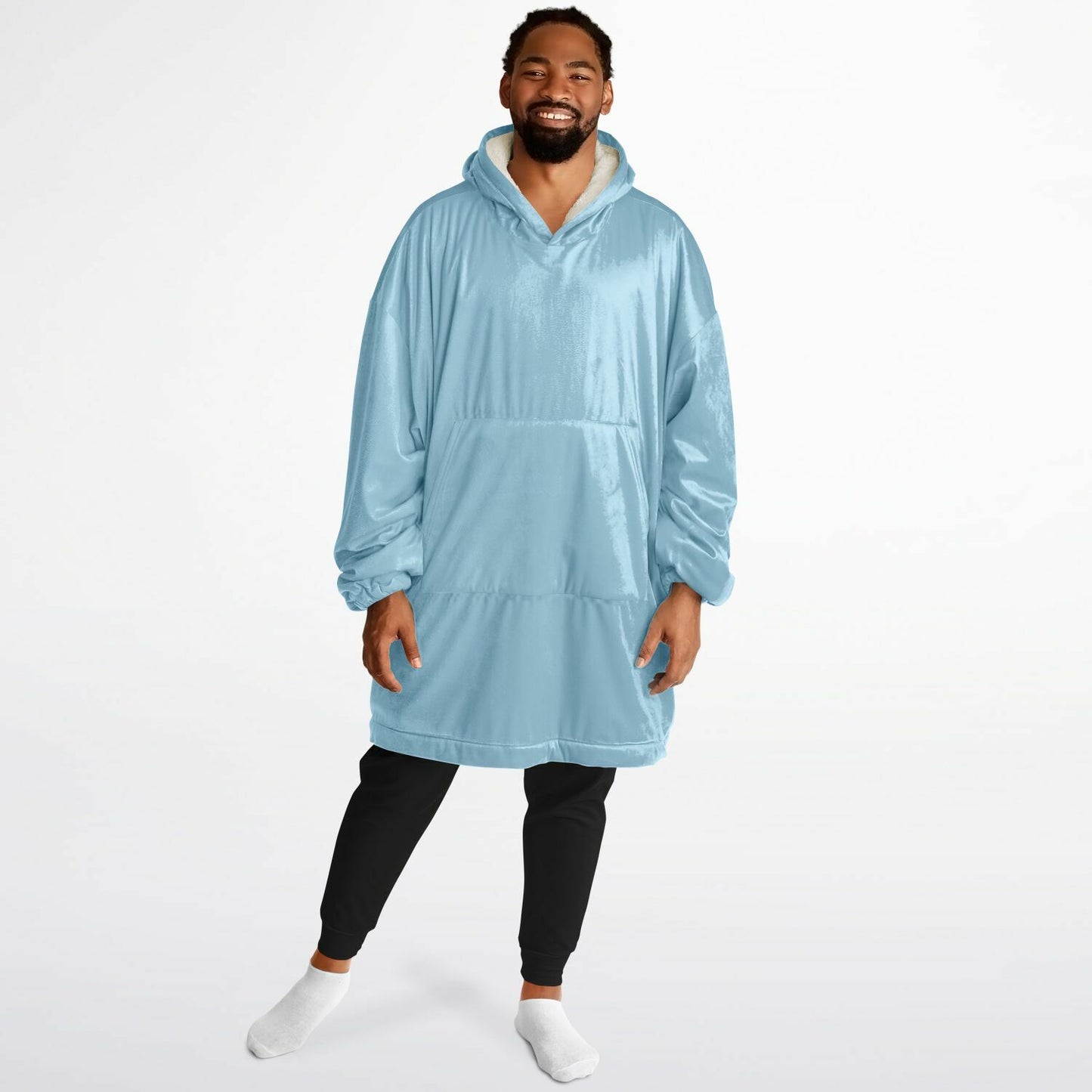 Baby Blue Snug Hoodie - Fleece Hoodie - Essentials Hoodie
