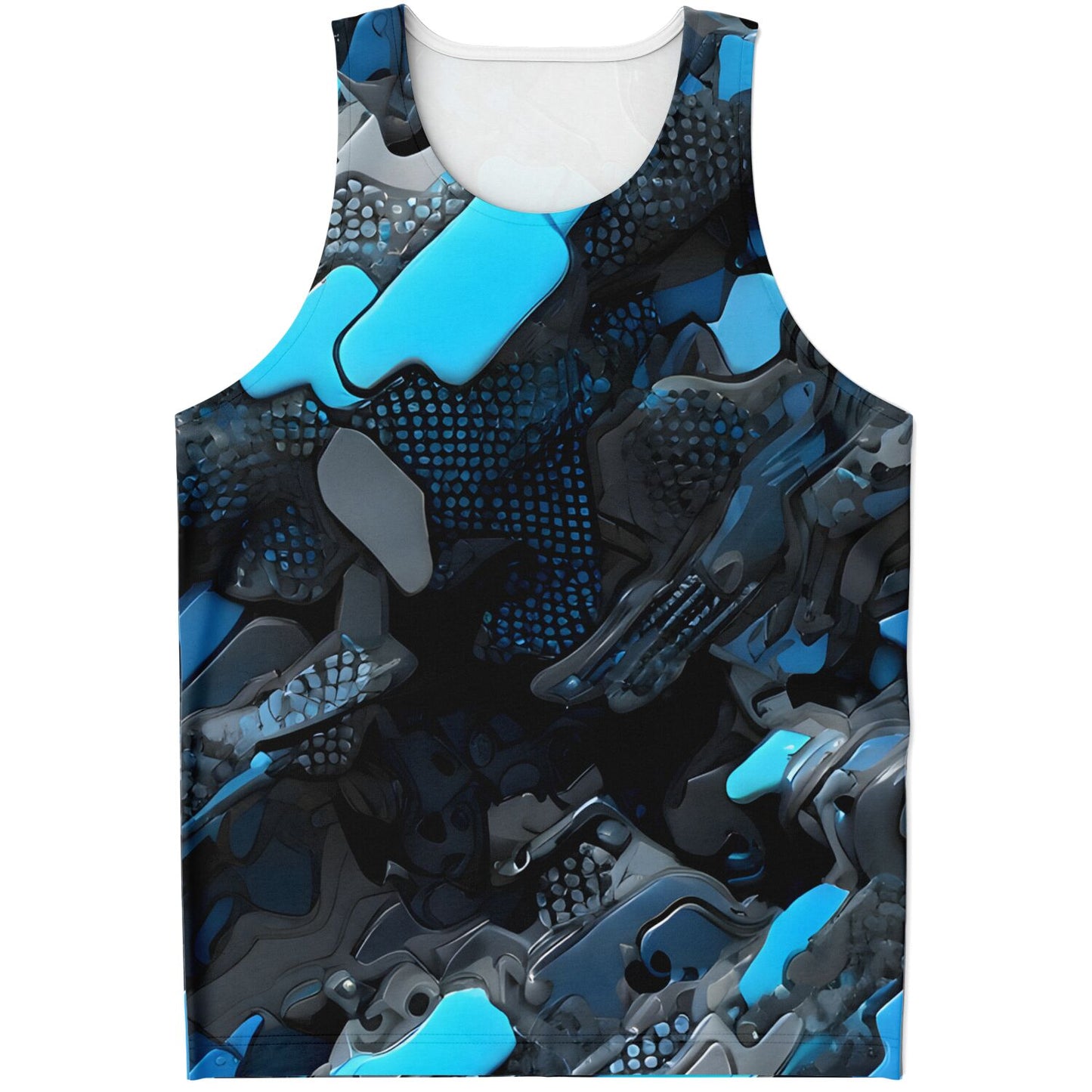 Blue Camo Unisex Tank Top