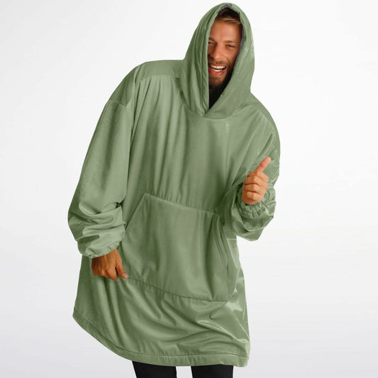 Sage Green Snug Hoodie - Fleece Hoodie - Essentials Hoodie