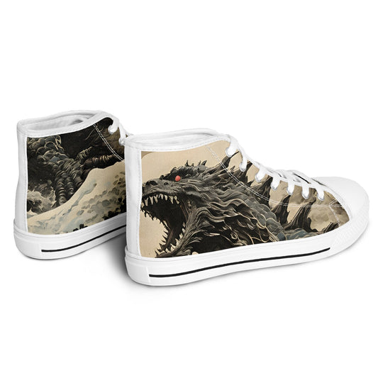 Godzilla High Tops - Rave Shoes with Monster Art Print