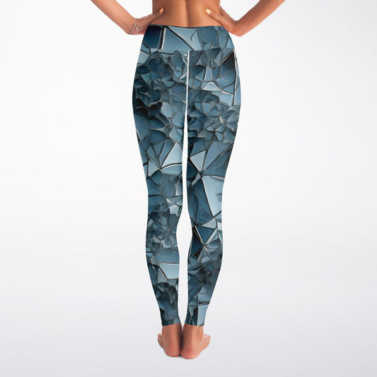 Diamond Blue Yoga Leggings