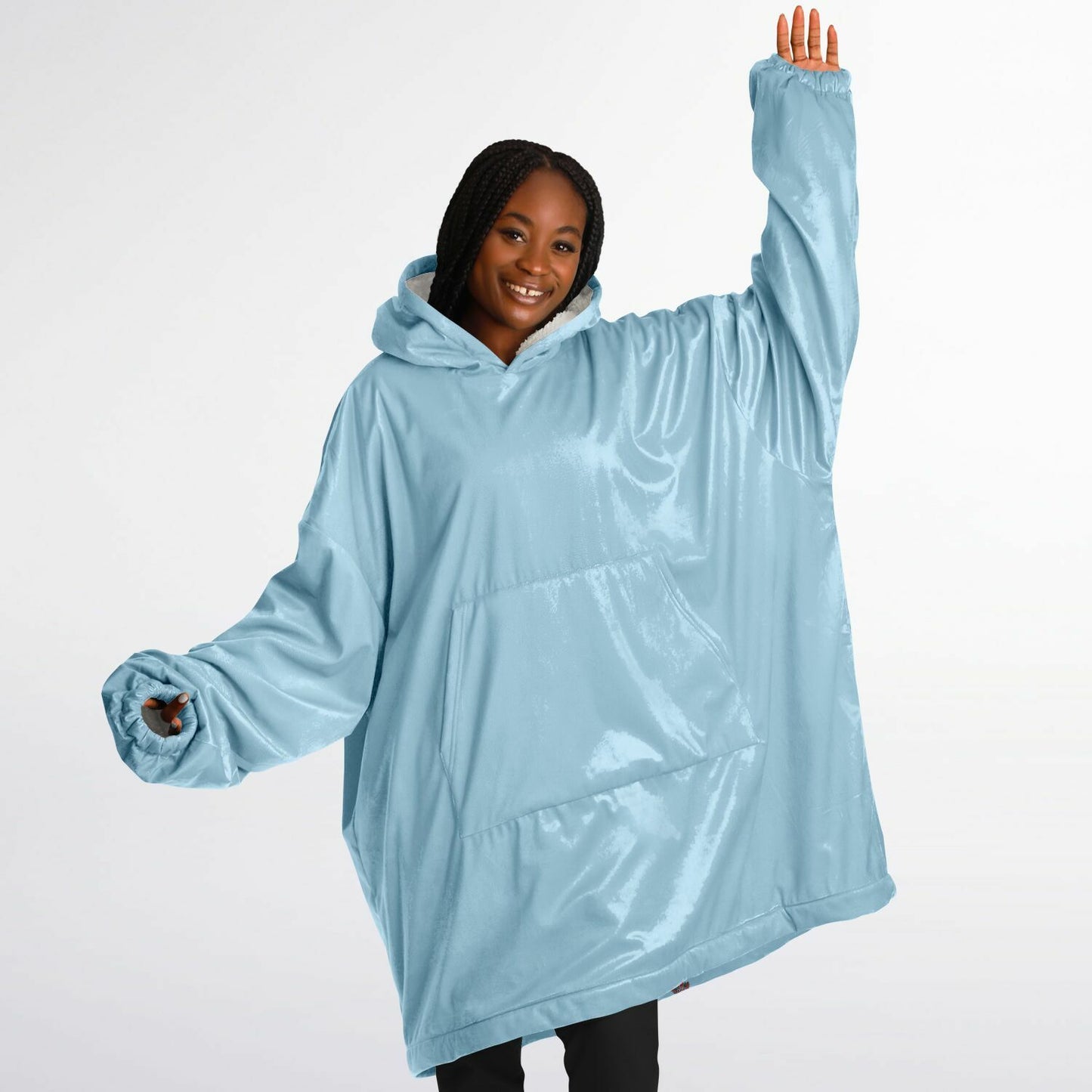 Baby Blue Snug Hoodie - Fleece Hoodie - Essentials Hoodie