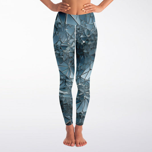 Diamond Blue Yoga Leggings