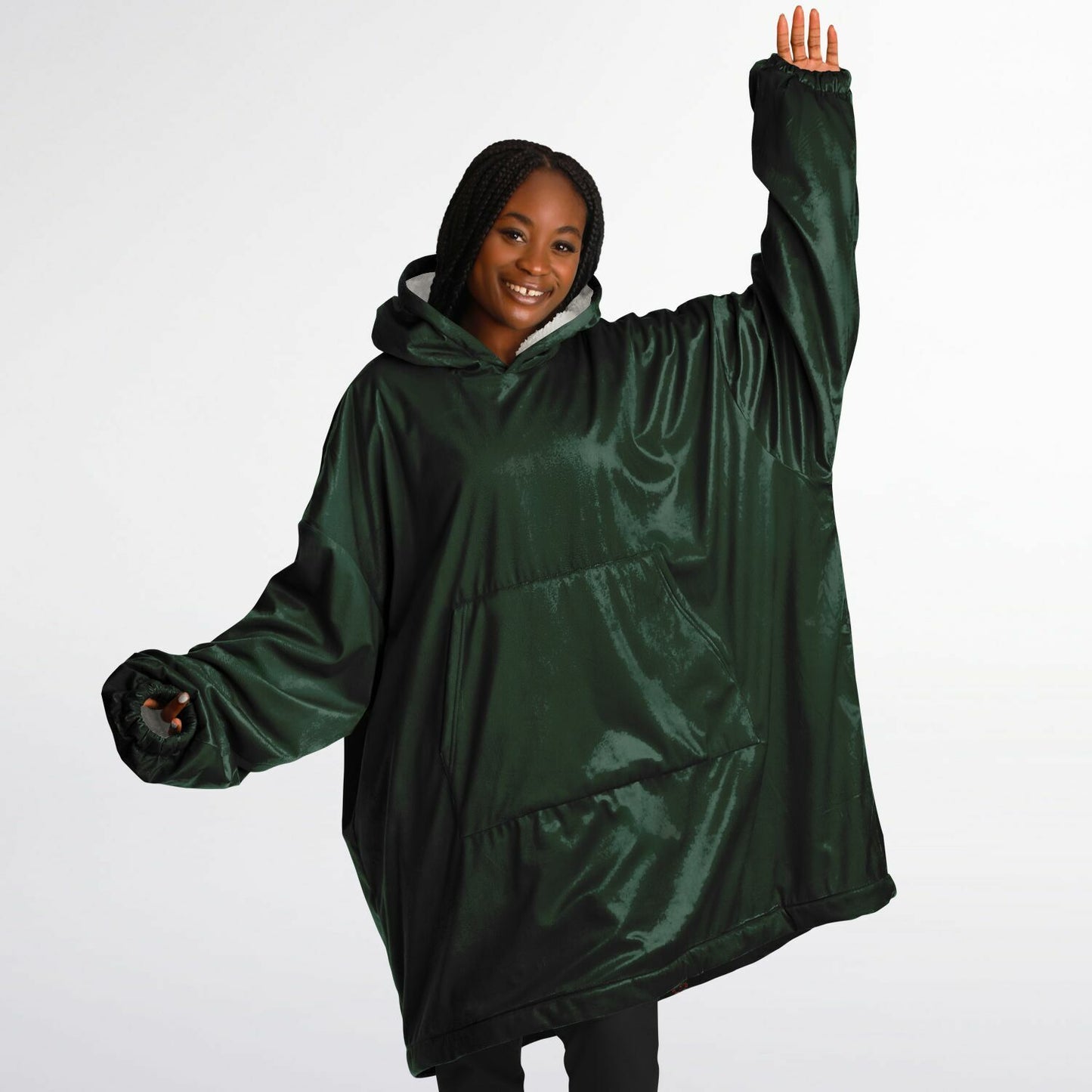 Phthalo Green Snug Hoodie - Fleece Hoodie - Essentials Hoodie