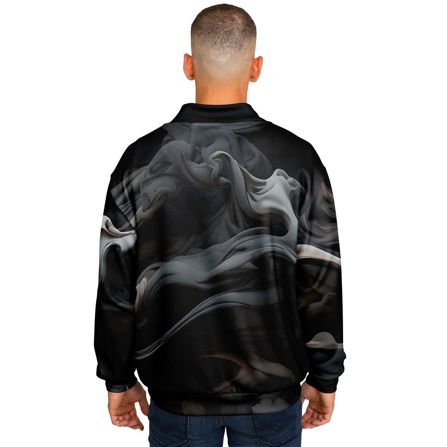 Charcoal Smoke Baseball Jacket