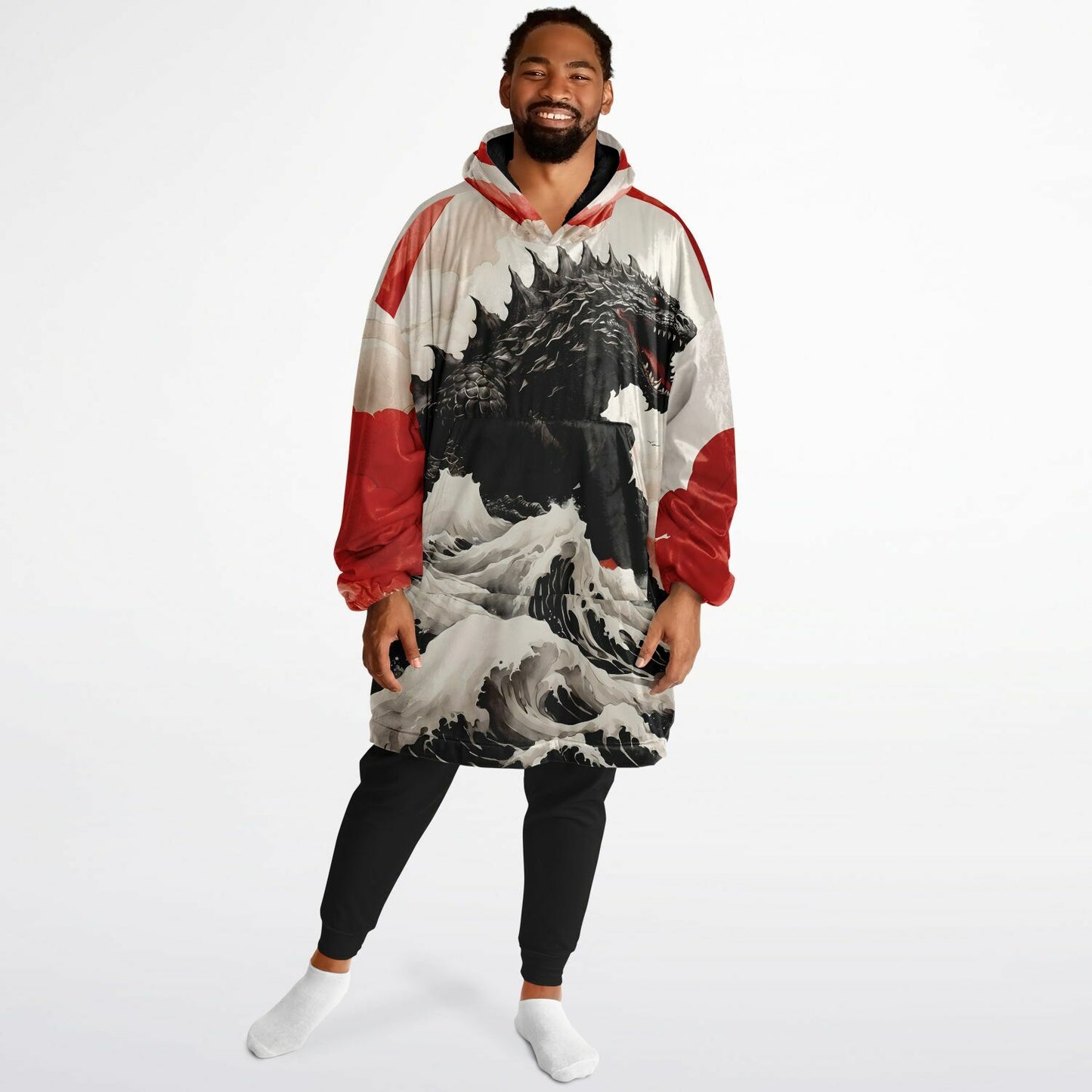 Anime Godzilla Snug Hoodie - Comfortable Fleece Hoodie - Essentials Hoodie