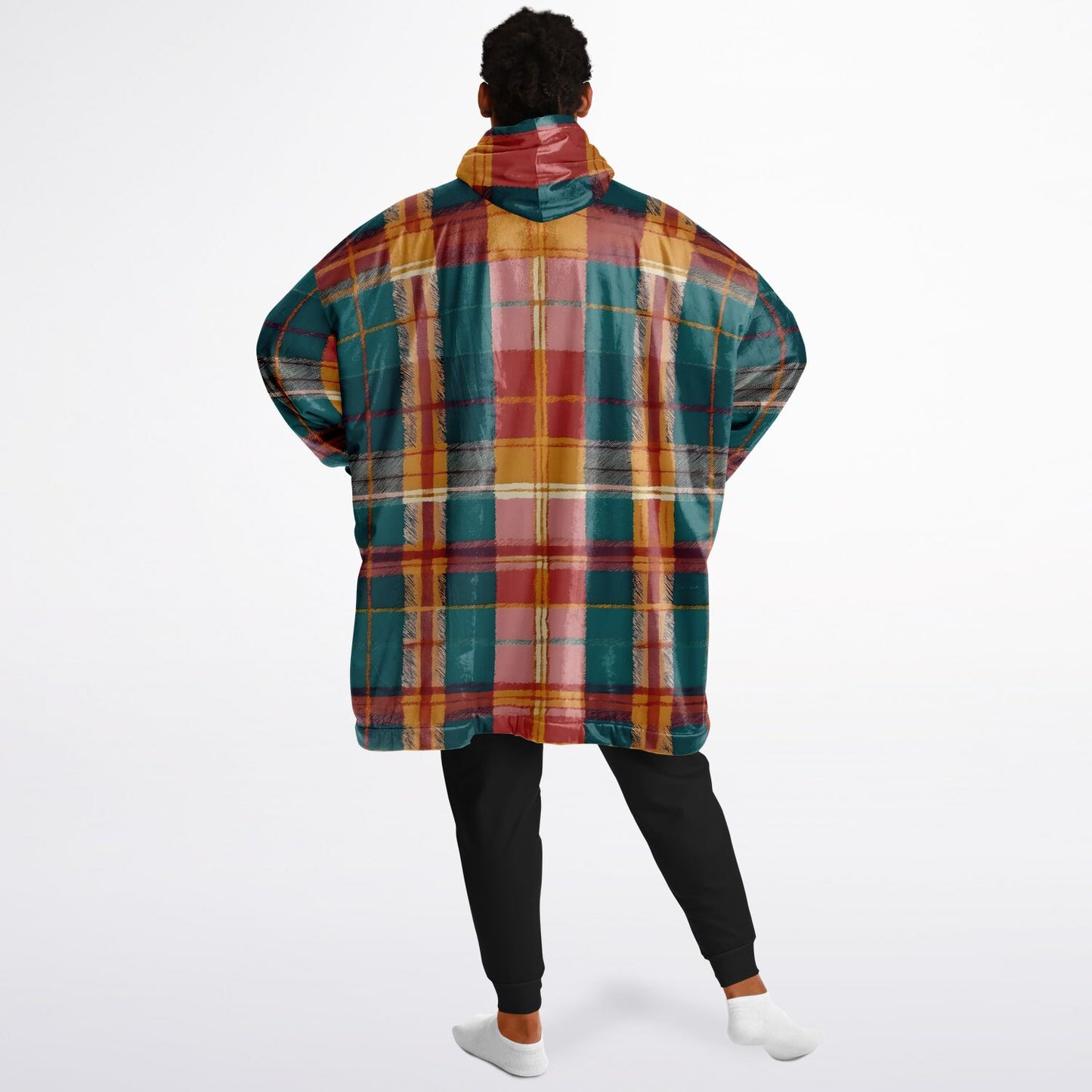 Tropical Tartan Snug Hoodie - Fleece Hoodie - Essentials Hoodie