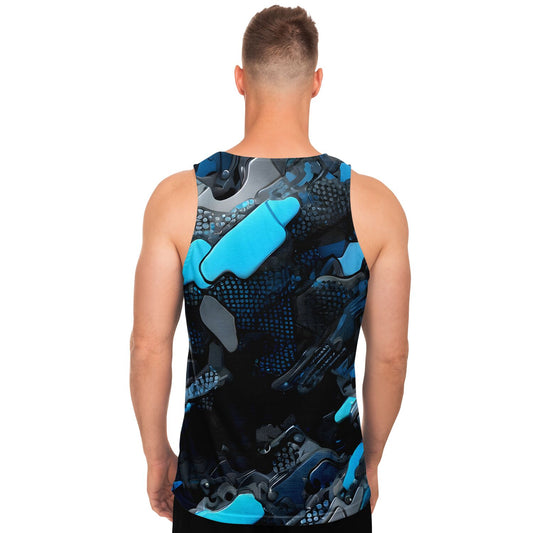 Blue Camo Unisex Tank Top
