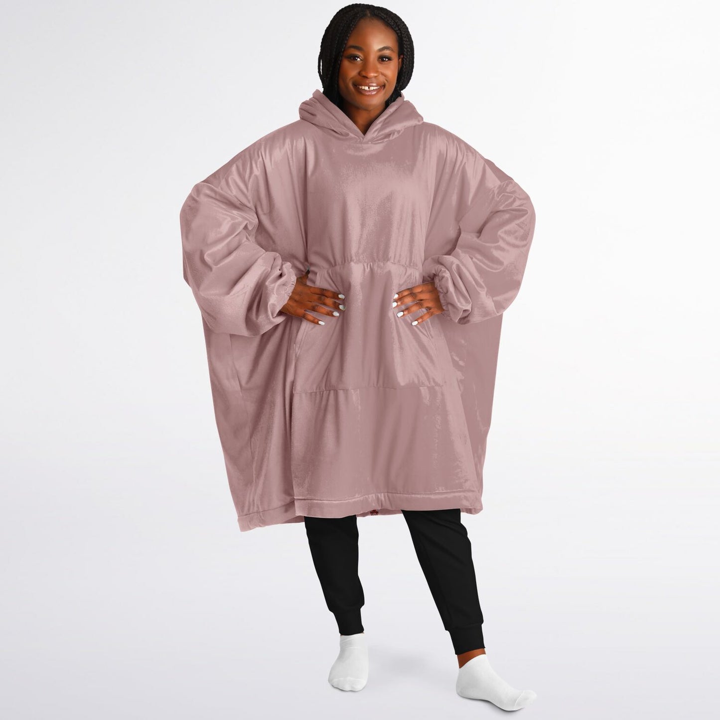 Dusty Rose Snug Hoodie - Fleece Hoodie - Essentials Hoodie