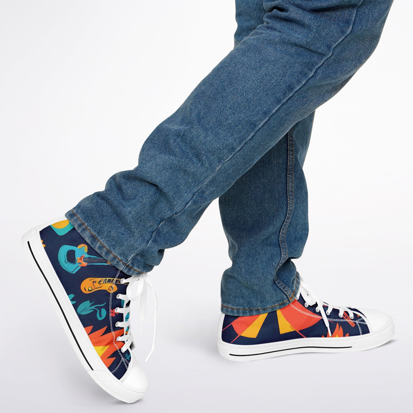 Festival Pattern High Tops - Rave Shoes with A Bold Style and All-Day Comfort