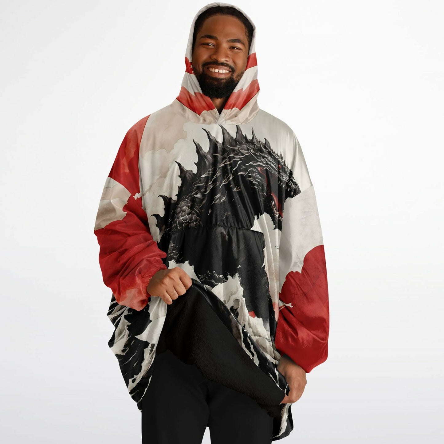 Anime Godzilla Snug Hoodie - Comfortable Fleece Hoodie - Essentials Hoodie