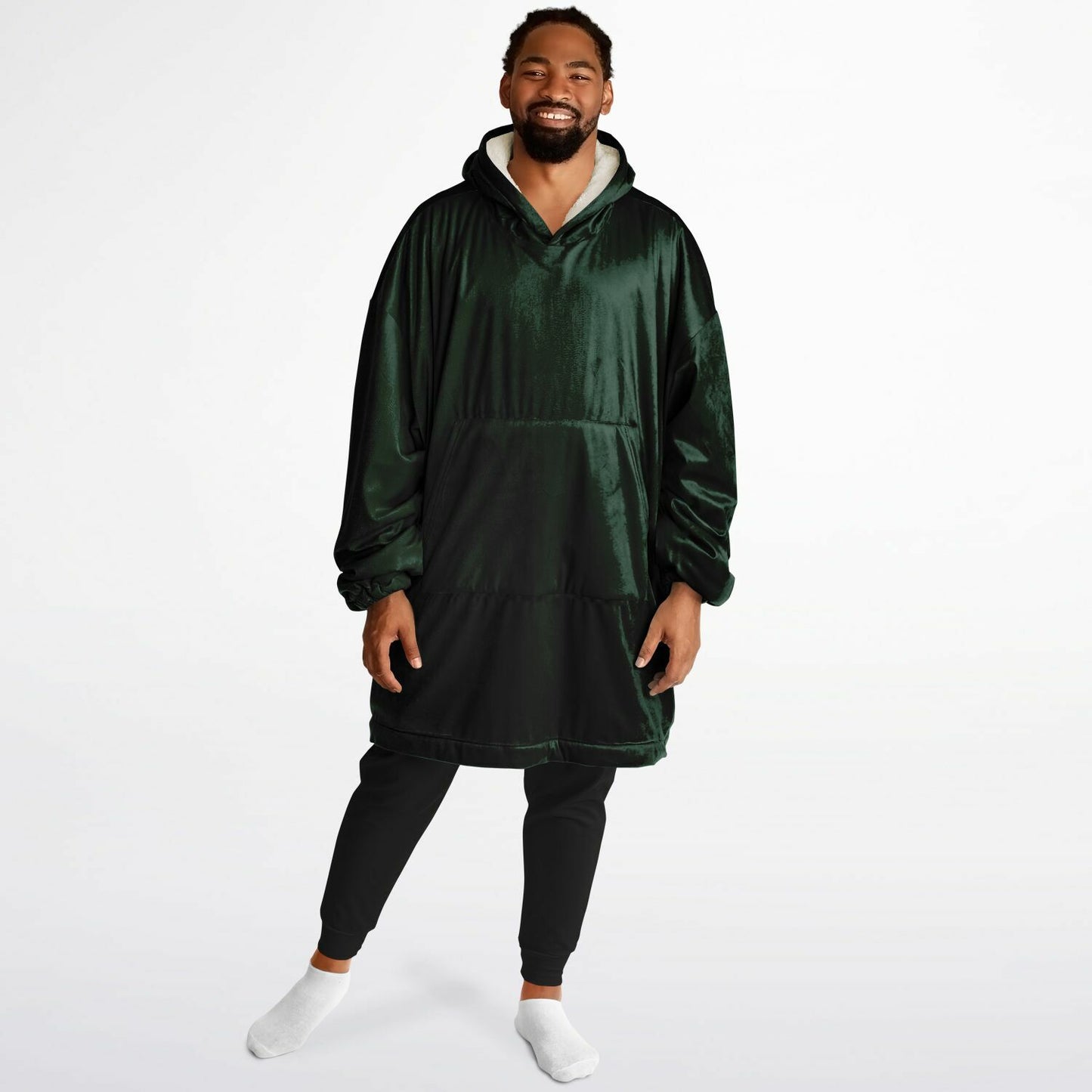 Phthalo Green Snug Hoodie - Fleece Hoodie - Essentials Hoodie