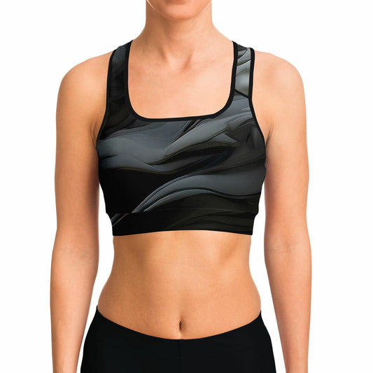 Charcoal Smoke Sports Bra