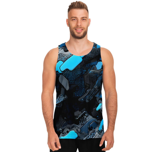 Blue Camo Unisex Tank Top