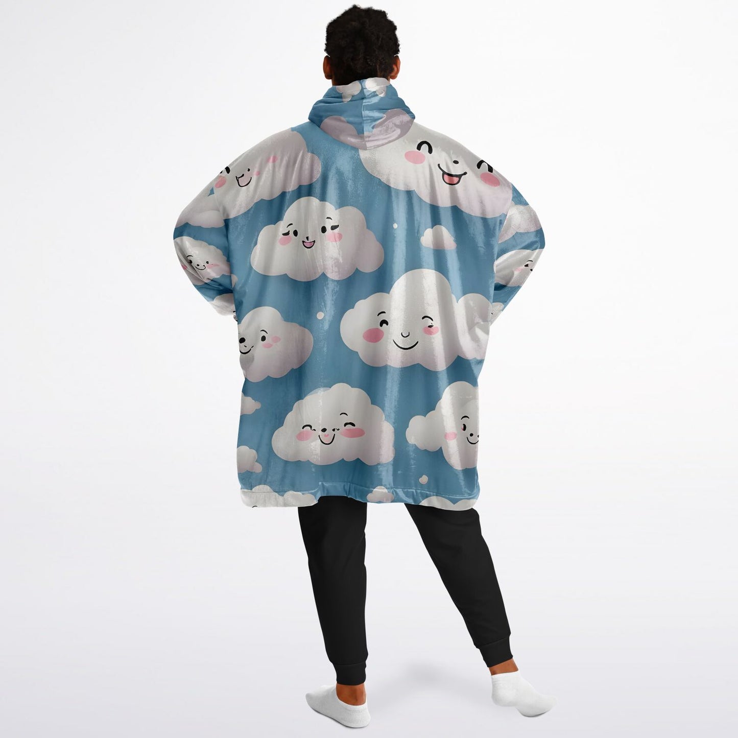 Happy Clouds Snug Hoodie - Fleece Hoodie - Essentials Hoodie