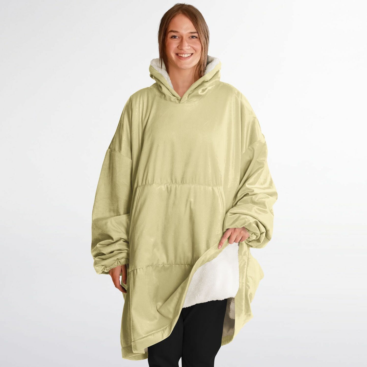 Buttercream Yellow Snug Hoodie - Fleece Hoodie - Essentials Hoodie