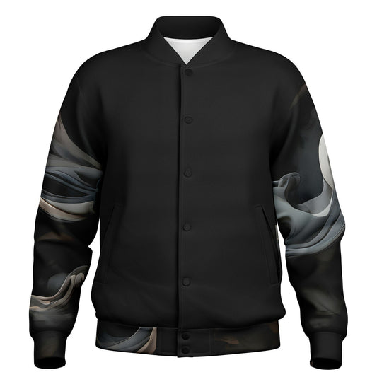 Charcoal Smoke Baseball Jacket