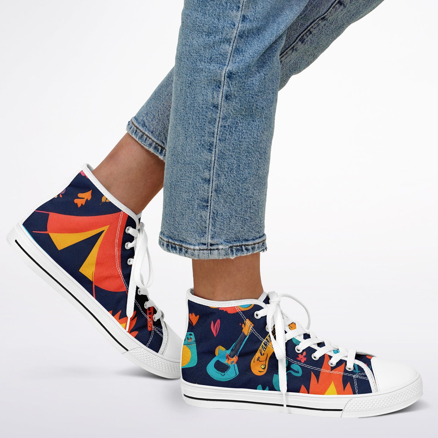 Festival Pattern High Tops - Rave Shoes with A Bold Style and All-Day Comfort