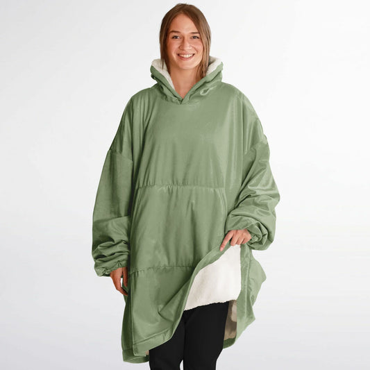 Sage Green Snug Hoodie - Fleece Hoodie - Essentials Hoodie
